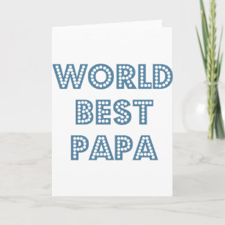 Beste Papa ter Wereld Kaart