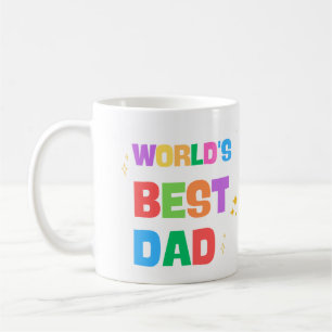 Beste Papa Ter Wereld Kleurrijke Koffiemok