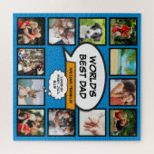Beste Papa ter Wereld Leuk Creatieve Foto Collage Legpuzzel (Horizontaal)