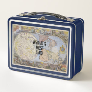Beste Papa Ter Wereld Leuk Vintage Kaart Patroon