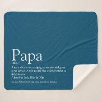 Beste Papa ter Wereld, Papa, Vader Definitie Blauw