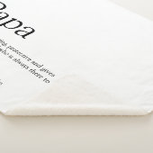 Beste papa ter wereld, papa, vader Definitie Leuk Sherpa Deken (3/4)