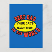 Beste papa ter wereld: pas Vaderdag aan Briefkaart (Voorkant)