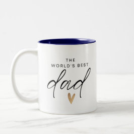 Beste Papa ter Wereld  Tweekleurige Koffiemok