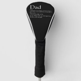 Beste Papa Ter Wereld Vader Definisie Pret Zwart Golfheadcover