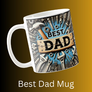 Beste Papa Tools Vaderdag Verjaardagscadeau Koffiemok