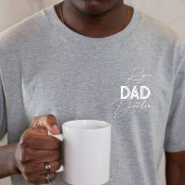 Beste papa trendy cadeau gepersonaliseerde naam va t-shirt