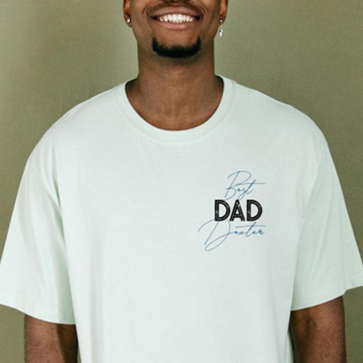 Beste papa trendy cadeau gepersonaliseerde naam va t-shirt