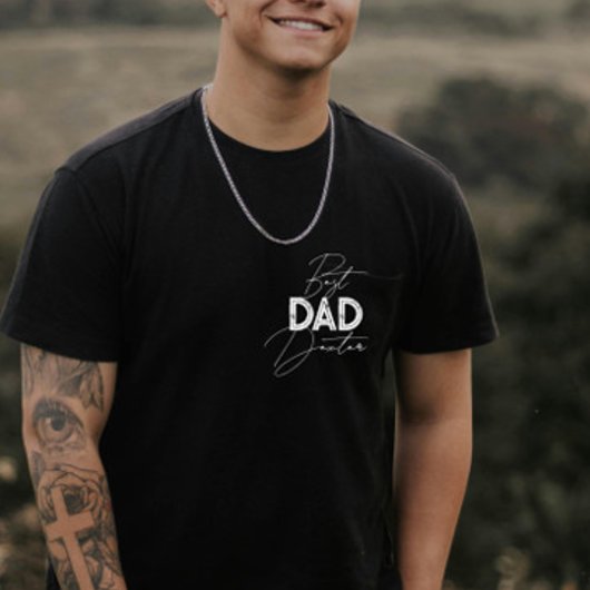 Beste papa trendy cadeau gepersonaliseerde naam va t-shirt