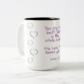 Beste Papa! Tweekleurige Koffiemok (Voorkant links)