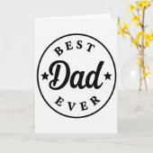 Beste Papa Typografie Ontwerpkaart Kaart (Gele Bloem)