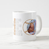 Beste Papa Vader Beschermer Held Leraar Verzorger Grote Koffiekop (Voorkant rechts)