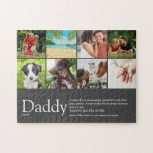 Beste papa vader definitie 6 foto leuk grijs legpuzzel