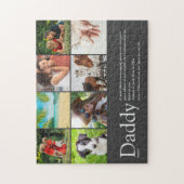 Beste Papa Vader Definitie 6 Foto Pret Grijs Legpuzzel (Verticaal)