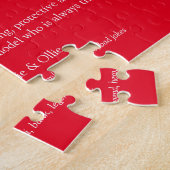 Beste Papa Vader Definitie 6 Foto Pret Rood Legpuzzel (Zijkant)