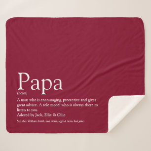 Beste Papa Vader Definitie Bourgondië Sherpa Deken