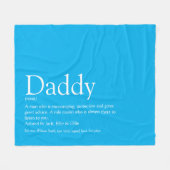 Beste Papa Vader Ever Definitie Fun Hemelblauw Fleece Deken (Voorkant (Horizontaal))