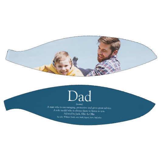 Beste Papa Vader Ooit Definitie Foto Blauw Basketbal (Panelen)