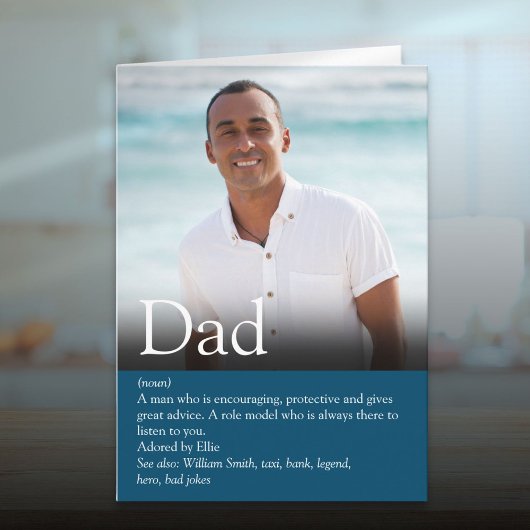 Beste Papa Vader Ooit Definitie Foto Kaart