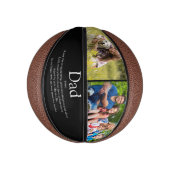 Beste papa vader ooit definitie foto's zwart basketbal (Verticaal)