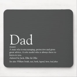 Beste Papa Vader Ooit Definitie Grijs Muismat