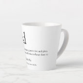 Beste Papa, Vader, Ooit Definitie Latte Mok (Rechterhoek)
