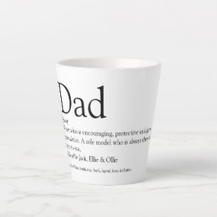 Beste Papa, Vader, Ooit Definitie Latte Mok