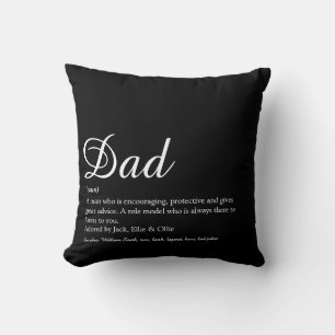Beste Papa, Vader, Ooit Definitie Script Kussen