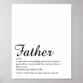 Beste Papa, Vader, Ooit Definitie Script Poster (Voorkant)