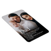 Beste Papa, Vader, Opa Definitie Foto Magneet (Rechterzijde)