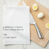 Beste Papa, Vader, Opa Definitie ooit Theedoek (Quarter Fold)