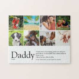 Beste papa, vader, papa definitie 6 fotocollage legpuzzel