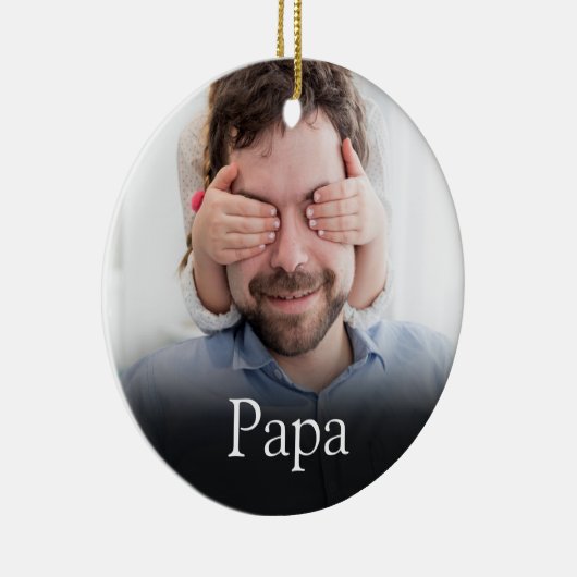 Beste Papa, Vader, Pappa Definitie Foto Keramisch Ornament (Rechts)