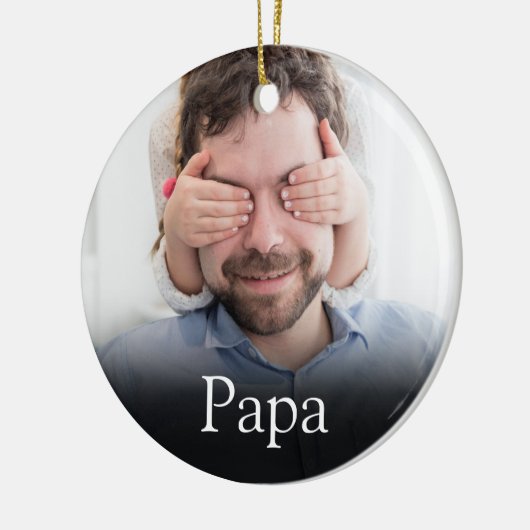 Beste Papa, Vader, Pappa Definitie Foto Keramisch Ornament (Links)