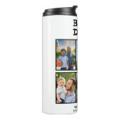 Beste Papa Vaderdag 6 Foto Thermosbeker (Gedraaid links)