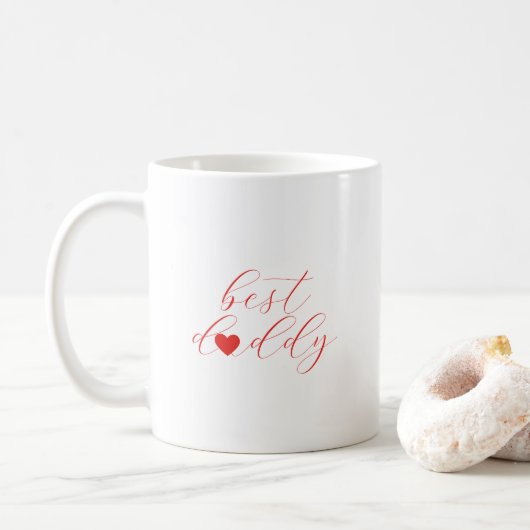 Beste Papa, Vaderdag Cadeau, Vader Koffiemok (Met donut)