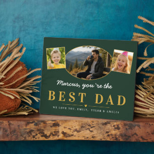 Beste Papa Vaderdag cadeau van kinderen foto Fotoplaat
