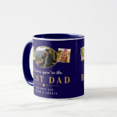 Beste papa Vaderdag cadeau van kinderen Foto  Mok (Voorkant links)