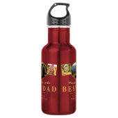 Beste papa Vaderdag cadeau van kinderen Foto  Waterfles (Voorkant)