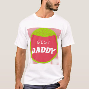 Beste Papa Vaderdag Cute Badge Ontwerp. T-shirt