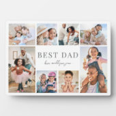 Beste Papa Vaderdag Fotocollage Fotoplaat (voorkant)
