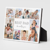Beste Papa Vaderdag Fotocollage Fotoplaat (Zijkant)