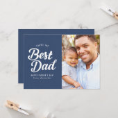 Beste Papa | Vaderdag Fotokaart Kaart (Voorkant / Achterkant in situ)