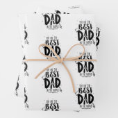 Beste papa Vaderdag verpakken papieren vellen (In situ)