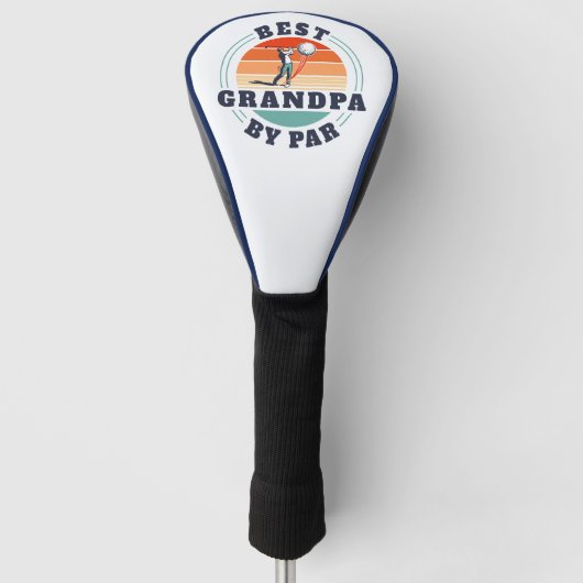 Beste papa vaders dag opa gewoonte golfheadcover (Voorkant)