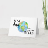Beste papa van de hele wereld | Vaderdag Kaart (Voorkant)