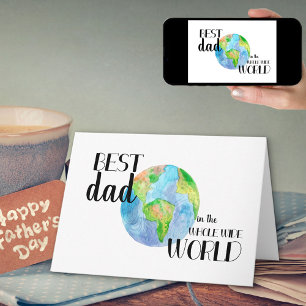 Beste papa van de hele wereld   Vaderdag Kaart