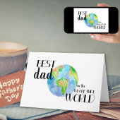 Beste papa van de hele wijde wereld | Vaderdag Kaart