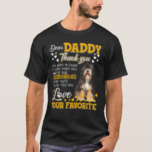 Beste papa van de Tibetaanse Terrier Bedankt voor  T-shirt
