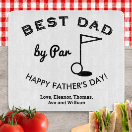 Beste Papa van de Vaderdag Golf Liefhebber Op Maat Snijplank
